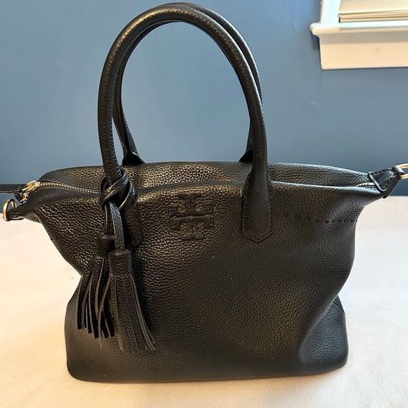 Tory Burch McGraw Slouchy Satchel Bag & Saffiano Leather Continental Zip Wallet - Picture 3 of 16